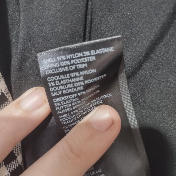 Women's Maeve Longline Check Blazer Size XS - Picture 10 of 12